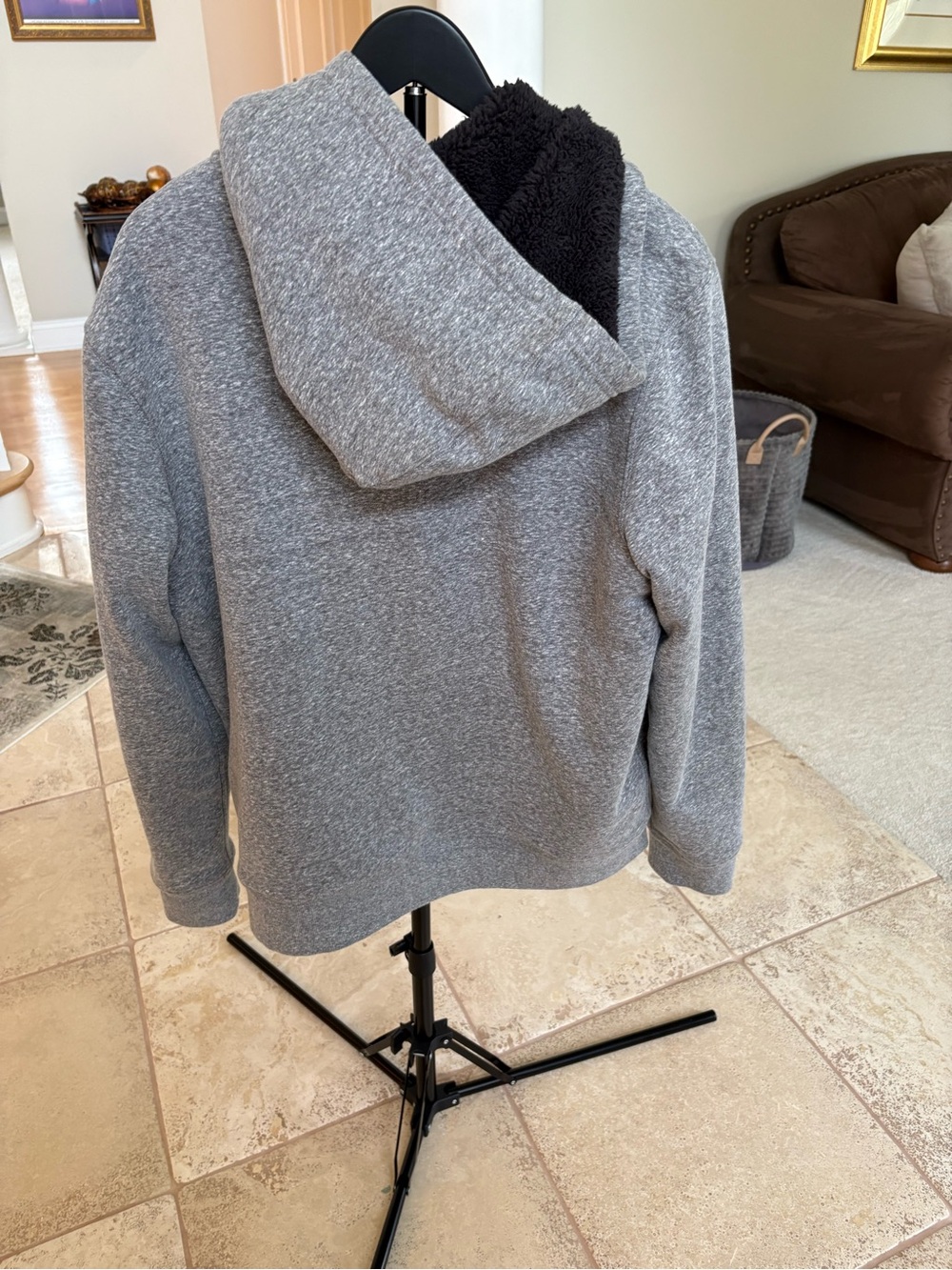 Sonoma Men’s Grey Sweat Jacket, Large - Picture 3 of 7